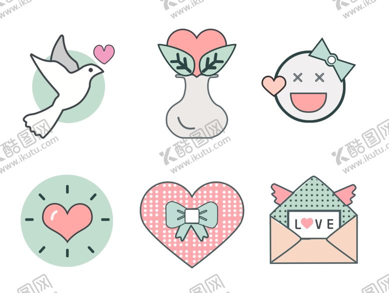 编号：73795610142030045983【酷图网】源文件下载-情人节图标