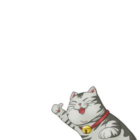 矢量手绘猫咪 褐色猫设计元素