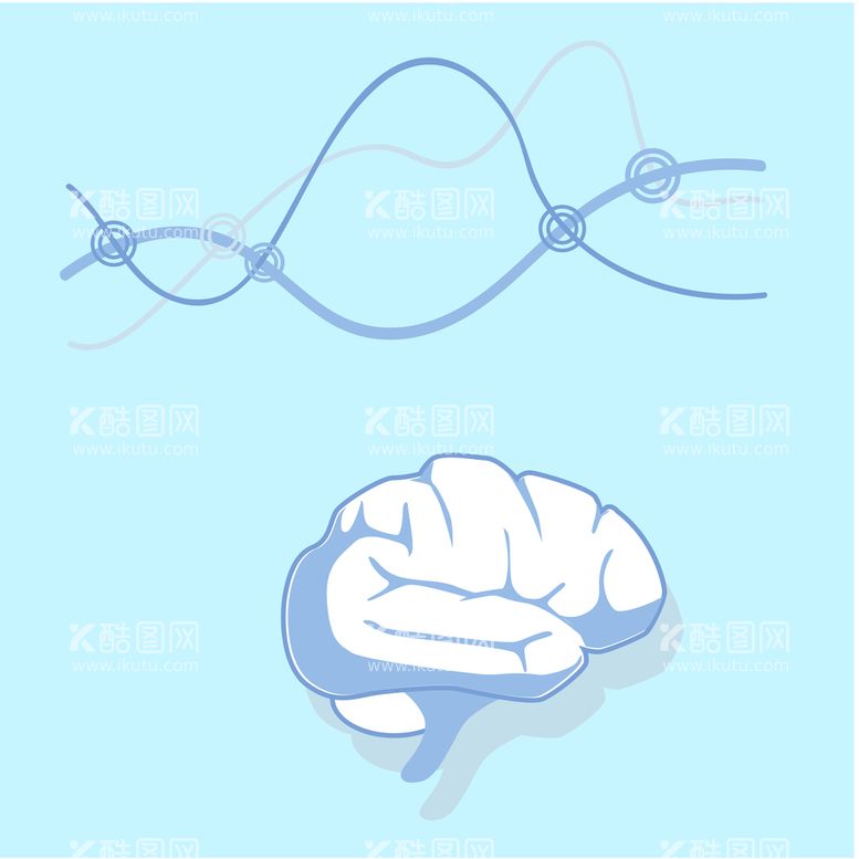 编号：29530809251059553106【酷图网】源文件下载-手绘矢量图DNA大脑生物图