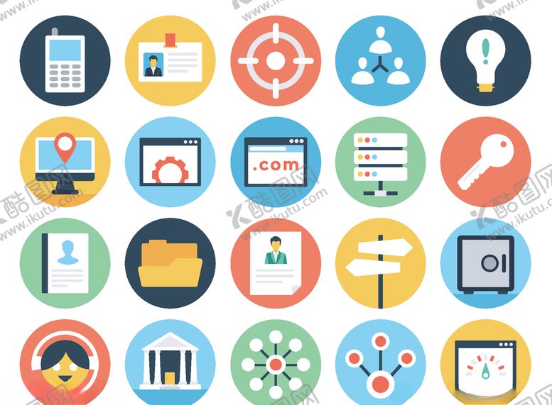 编号：22782109280854566796【酷图网】源文件下载-商务办公图标