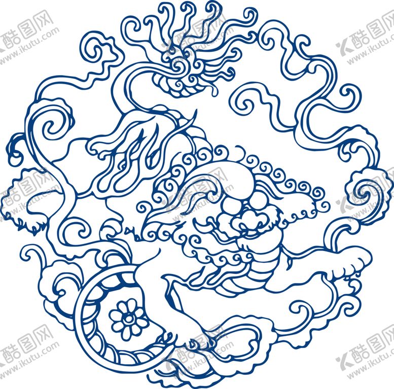 编号：70620105121606001296【酷图网】源文件下载-青花瓷图案