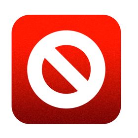 禁止停止标志错误危险素材