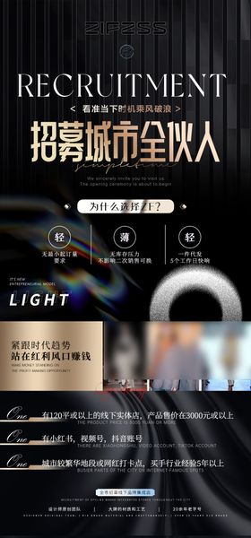 招募合伙人海报