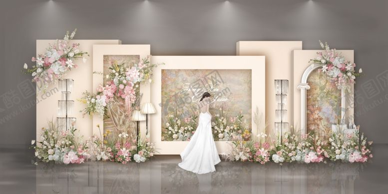 编号：10810006291634294651【酷图网】源文件下载-浪漫婚礼场景布置展示