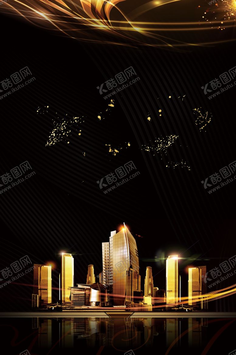 编号：12017605011148577629【酷图网】源文件下载-黑金背景
