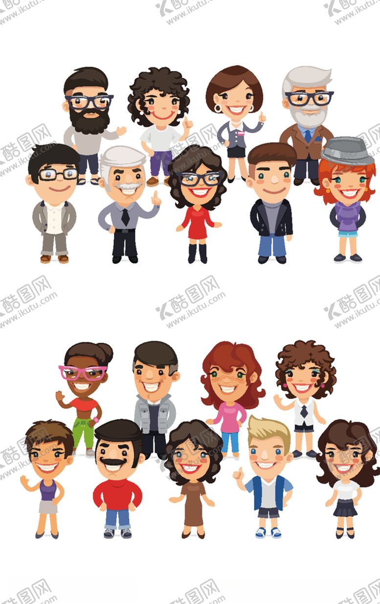 编号：63140006182006274500【酷图网】源文件下载-职业卡通人物