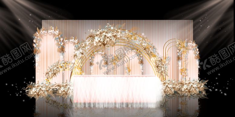 编号：18935310100409101171【酷图网】源文件下载-香槟色婚礼