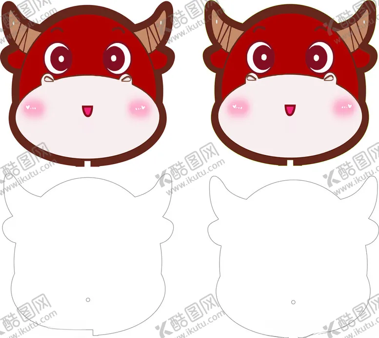 编号：29058002201420072511【酷图网】源文件下载-小牛扇子模板