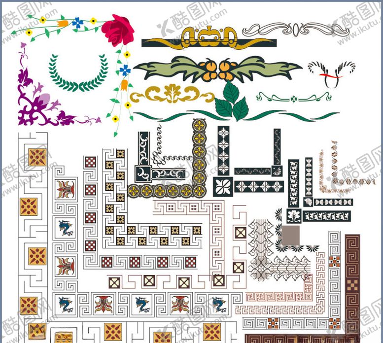 编号：59436710311451161790【酷图网】源文件下载-花纹花边边框角花