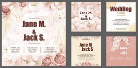 婚礼请柬设计模板展示