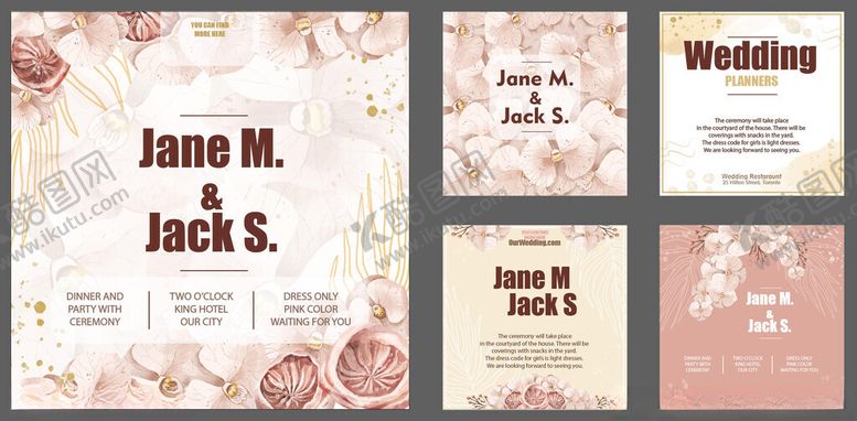 编号：92265911200227348746【酷图网】源文件下载-婚礼请柬设计模板展示