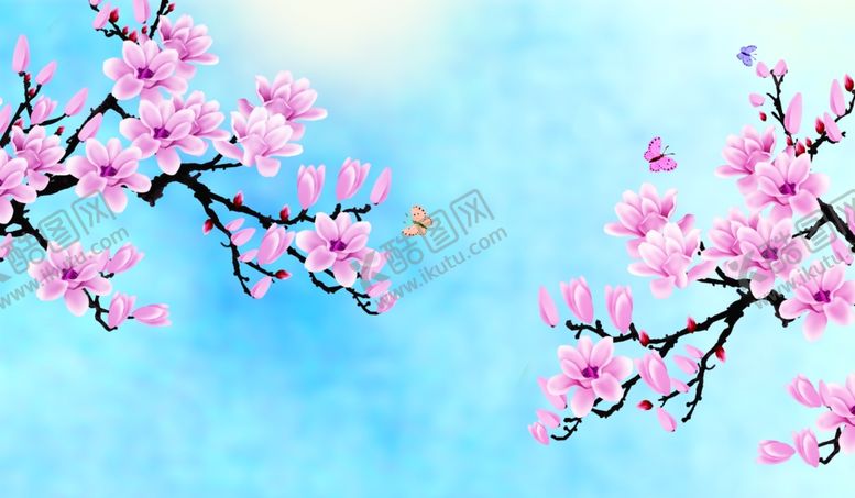 编号：36019509261451232623【酷图网】源文件下载-粉红色梅花