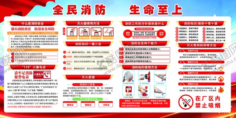编号：49524105020110376271【酷图网】源文件下载-消防安全生产宣传栏海报展示