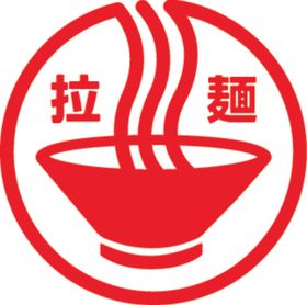 矢量拉面日式风格logo标志