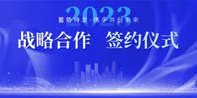 蓝色背景简洁IT会议
