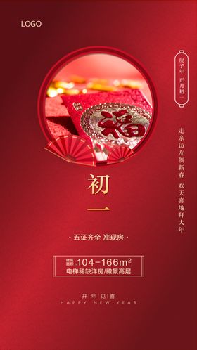 正月初一新年海报