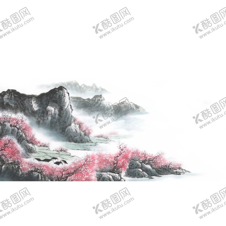 编号：51490606191009096142【酷图网】源文件下载-水墨山水素材