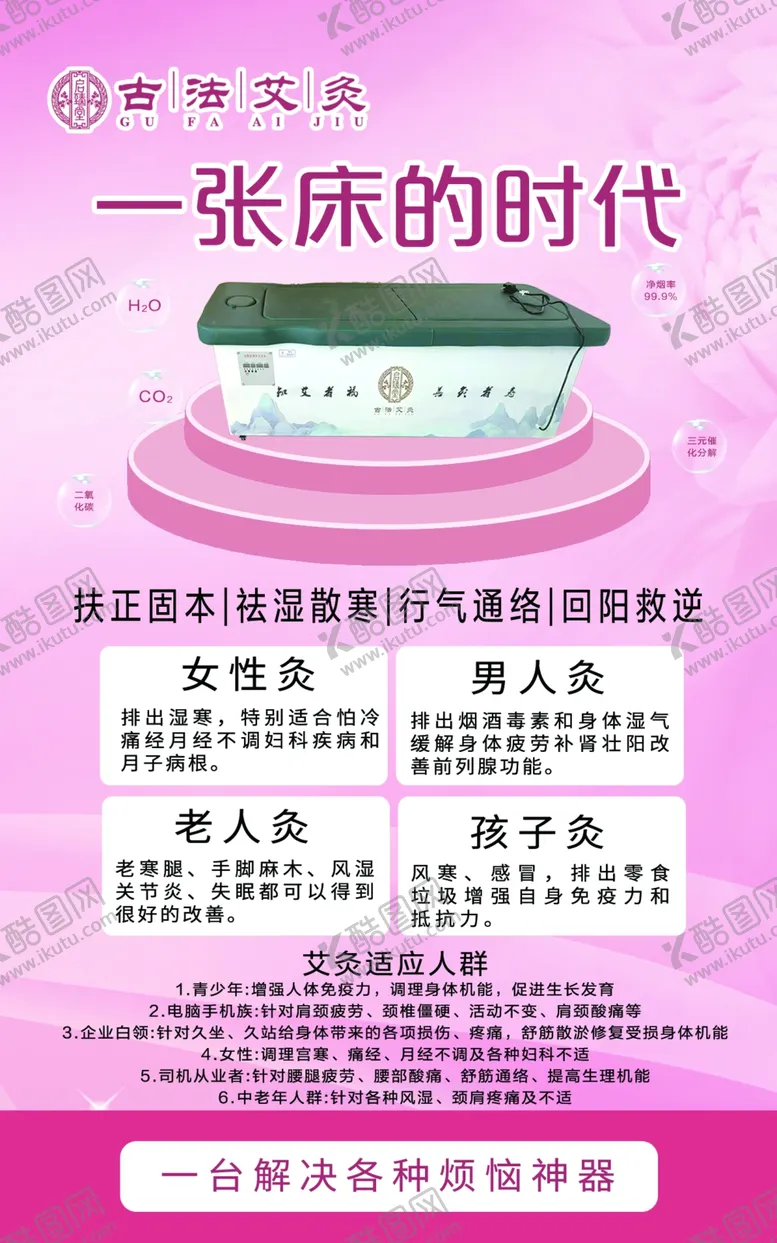 编号：64064712070036136455【酷图网】源文件下载-艾灸床