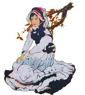 彝族美女图案