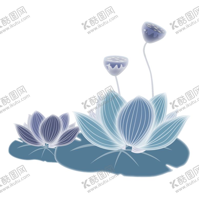 编号：10232302110430156735【酷图网】源文件下载-古风荷花装饰清明清明节
