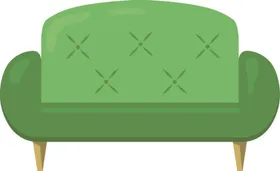 家具房间Ai矢量插图手绘