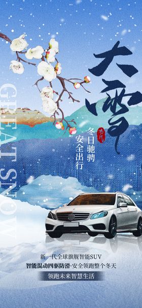 大雪海报宣传二十四节气节气节日