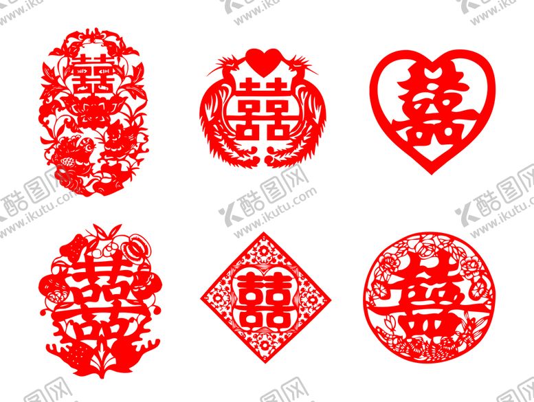 编号：30641209261542028150【酷图网】源文件下载-喜字