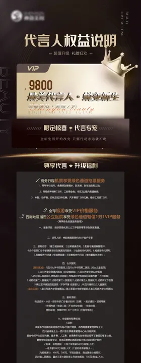 医美女神代言人权益说明细则
