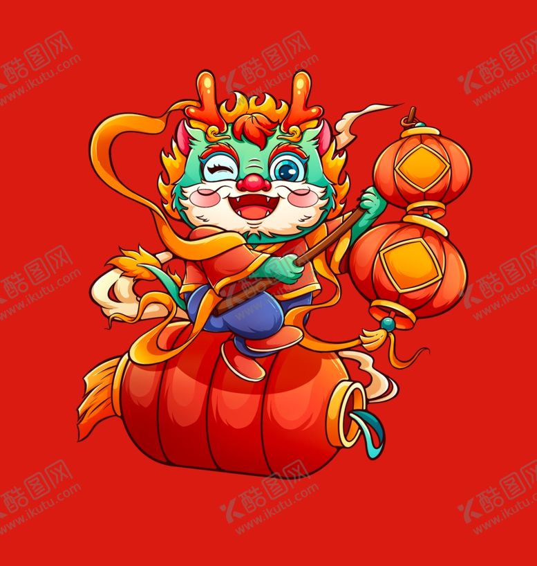 编号：21601201170559336125【酷图网】源文件下载-手绘卡通小龙