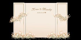 简约婚礼迎宾牌