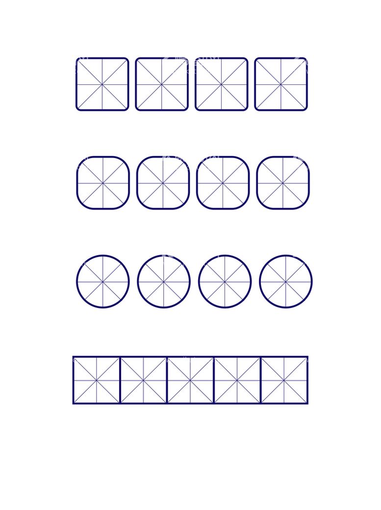 编号：59764009160054076043【酷图网】源文件下载-蓝色方形田字格