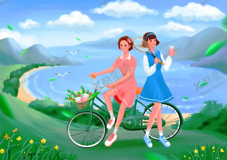 编号：63510409270958313568【酷图网】源文件下载-女性养生插画之胶原蛋白