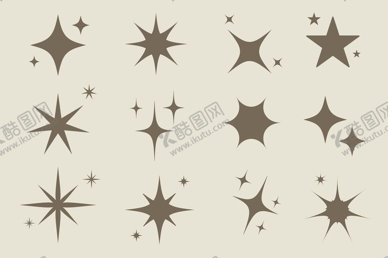 编号：29012712010857429487【酷图网】源文件下载-星星装饰矢量素材