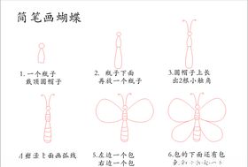 简笔画蝴蝶