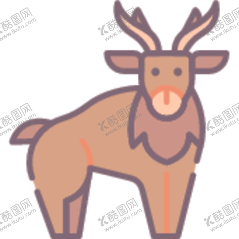 编号：84296306181943496940【酷图网】源文件下载-山羊简笔画