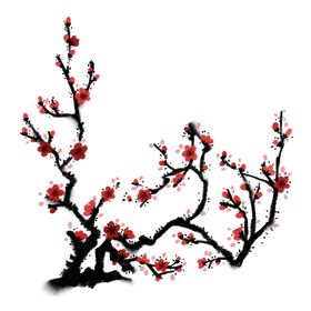 国画梅花