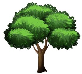 卡通树