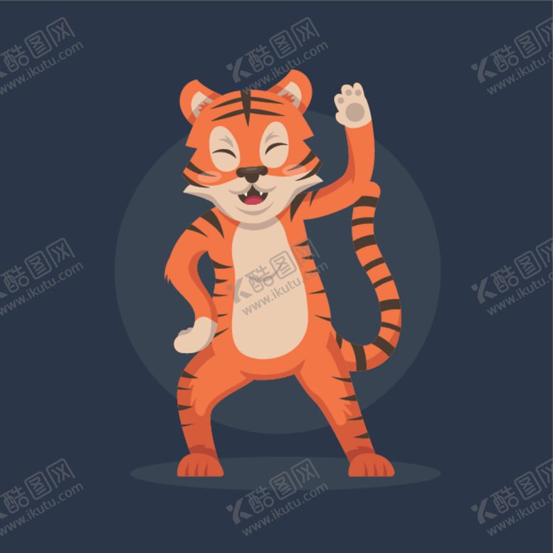 编号：82945109152159081885【酷图网】源文件下载-卡通老虎