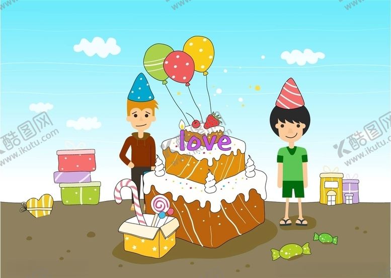 编号：81858809240807104289【酷图网】源文件下载-生日生日蛋糕