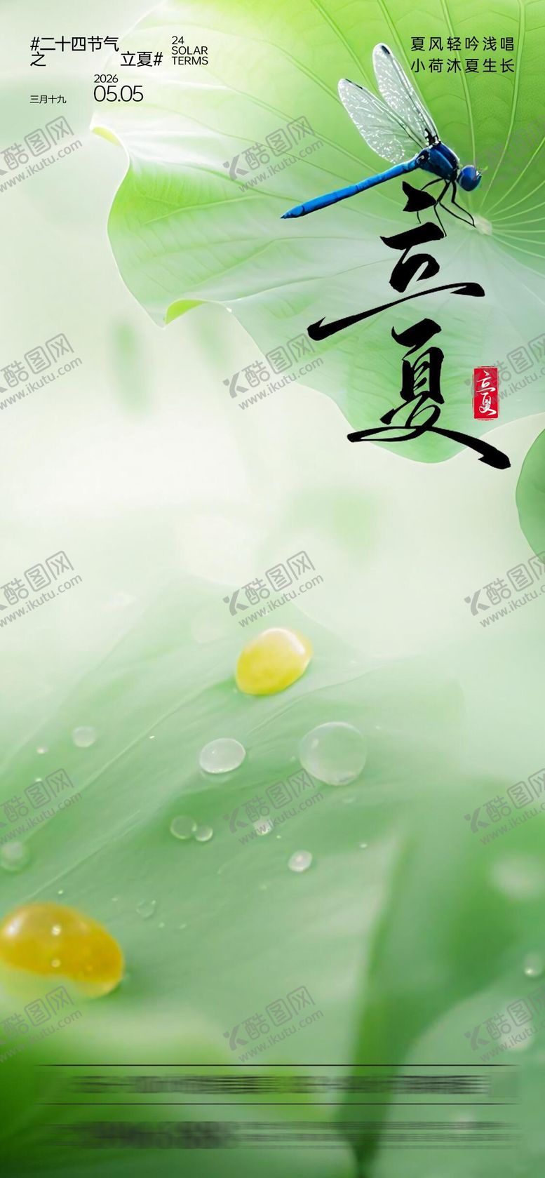 编号：62837404270214565844【酷图网】源文件下载-立夏节气海报