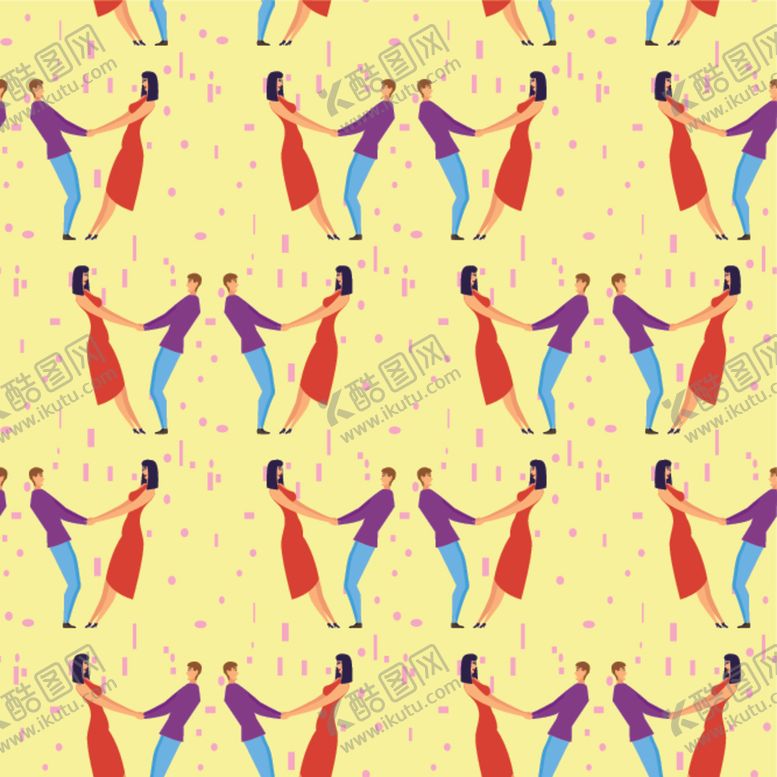 编号：23555910020633084651【酷图网】源文件下载-卡通情侣