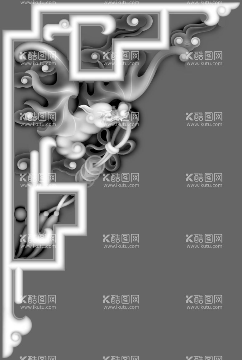 编号：47024411240425026797【酷图网】源文件下载-蝙蝠精雕图 灰度图 