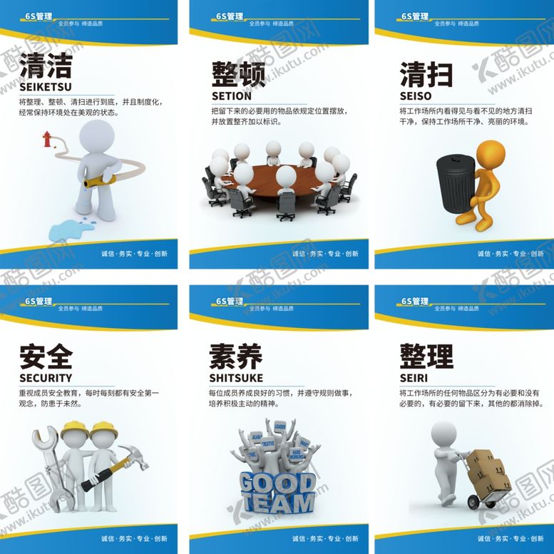 编号：98650011010530092100【酷图网】源文件下载-车间6S管理