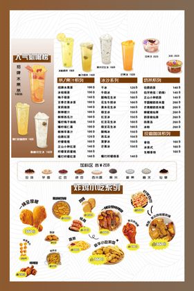 美味快餐菜单展示