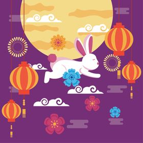 卡通中秋节