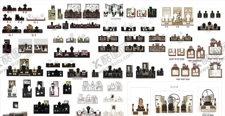 编号：61620805131259065842【酷图网】源文件下载-珠宝店橱窗陈列设计