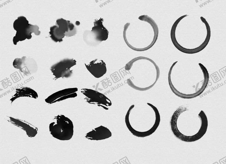 编号：79451009251232139007【酷图网】源文件下载-毛笔墨点