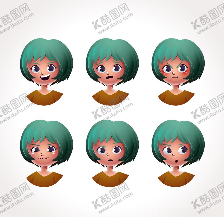 编号：91569407072201586253【酷图网】源文件下载-不同表情