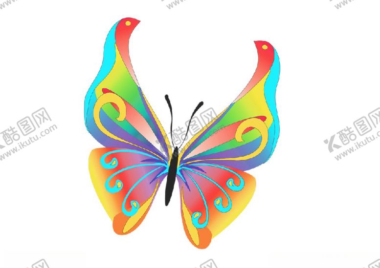 编号：25114710010248253371【酷图网】源文件下载-卡通蝴蝶1