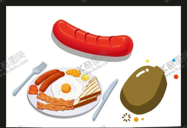 编号：99895705021545268271【酷图网】源文件下载-卡通美食餐饮
